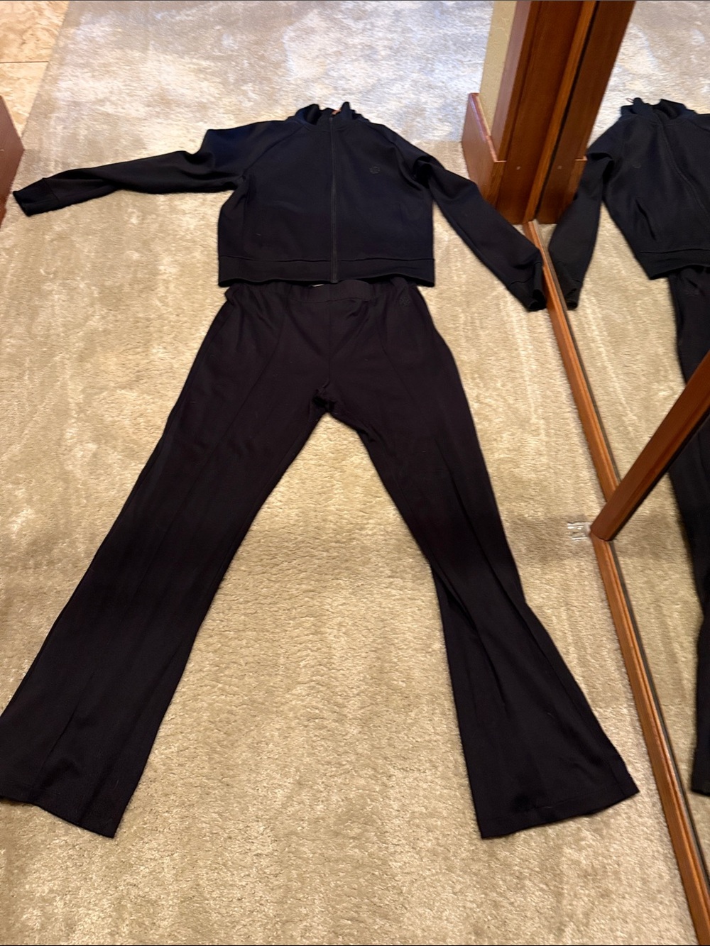 Tory Burch black Track Suit, size MED